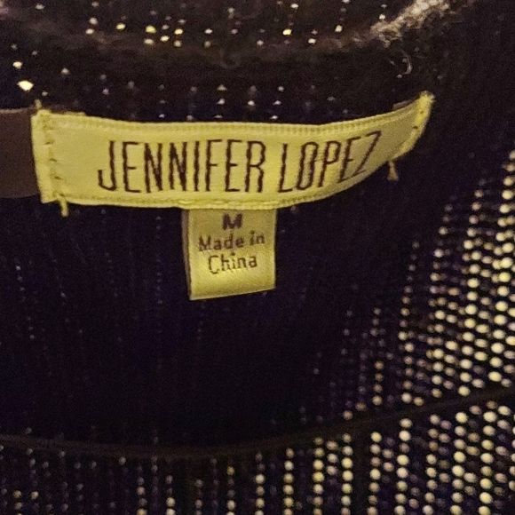 JLo Black SS Sweater Top - Picture 4 of 5